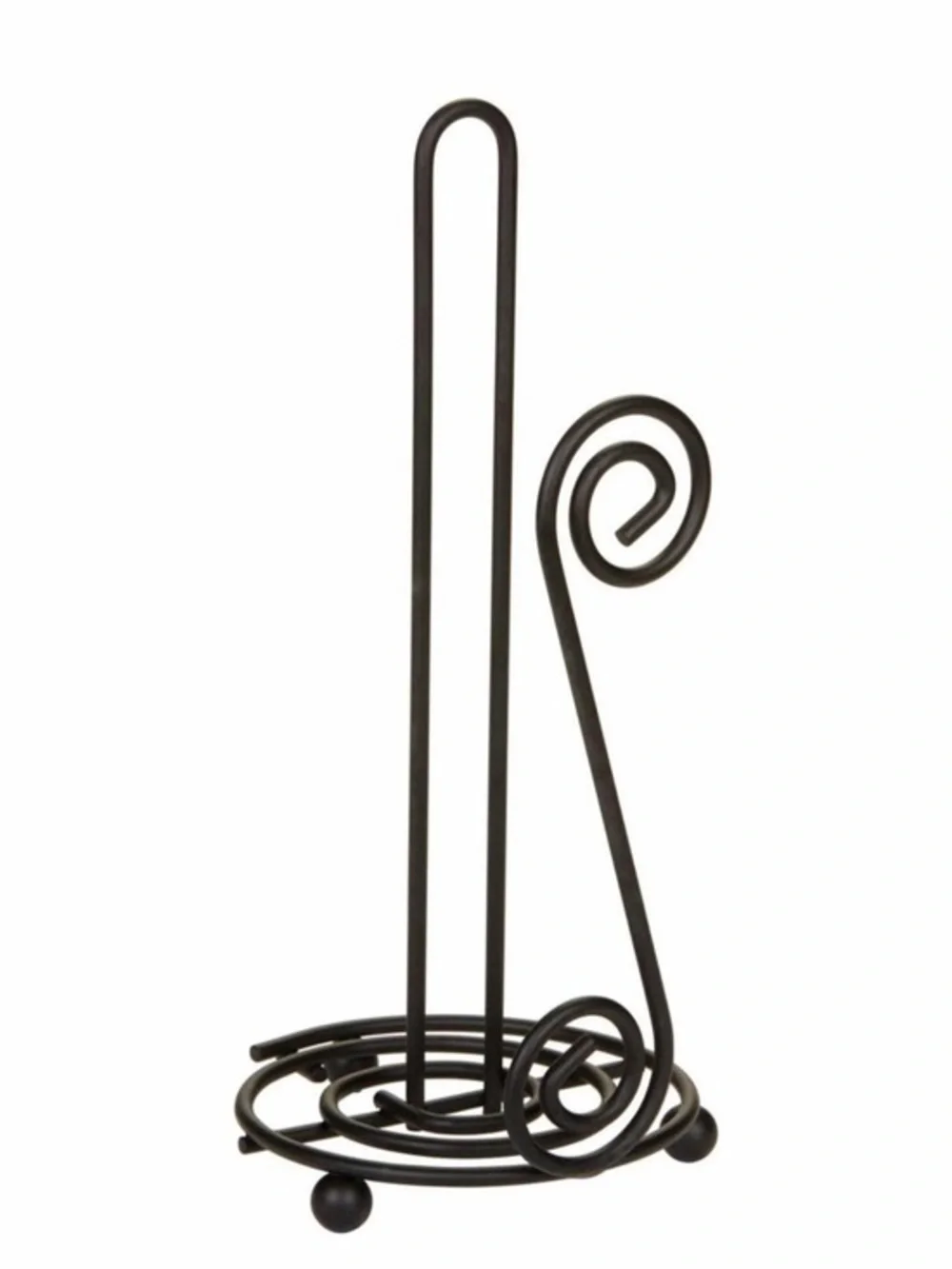 Black Scroll Paper Towel Holder - Home Bath